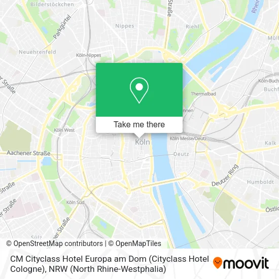 Карта CM Cityclass Hotel Europa am Dom (Cityclass Hotel Cologne)