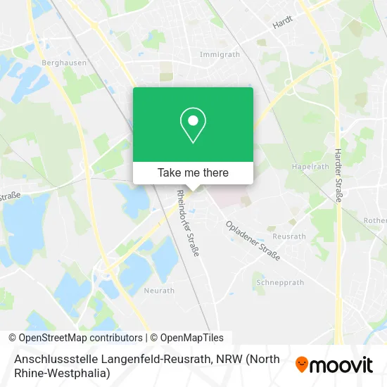 Карта Anschlussstelle Langenfeld-Reusrath