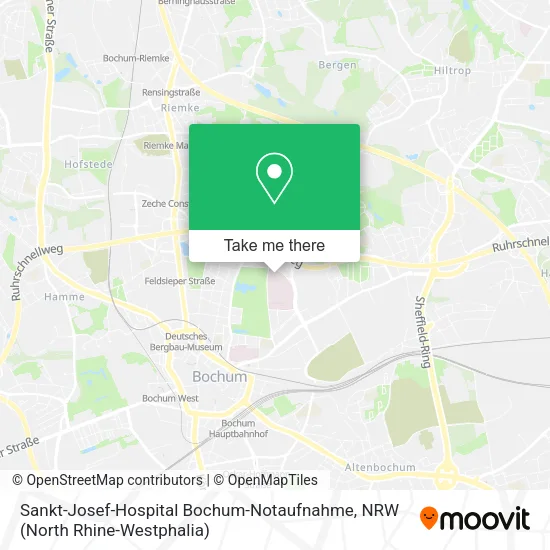 Карта Sankt-Josef-Hospital Bochum-Notaufnahme