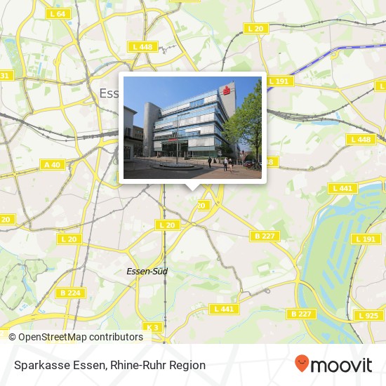 Sparkasse Essen map