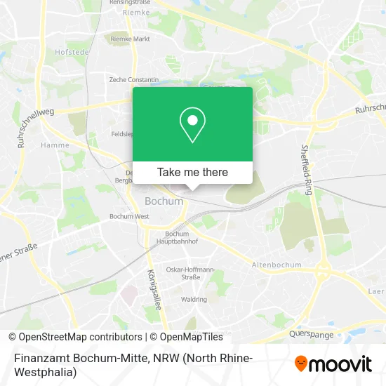 Карта Finanzamt Bochum-Mitte