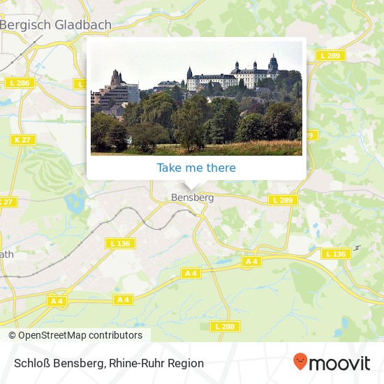 Schloß Bensberg map