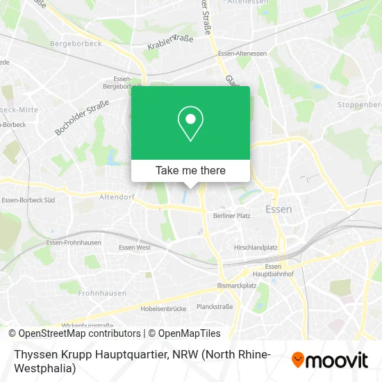 Thyssen Krupp Hauptquartier map