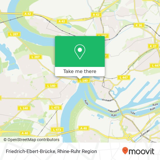 Friedrich-Ebert-Brücke map