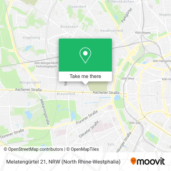 Карта Melatengürtel 21