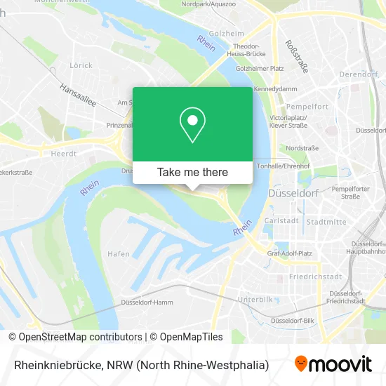 Rheinkniebrücke map