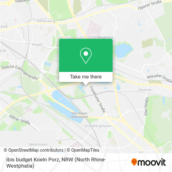 ibis budget Koeln Porz map