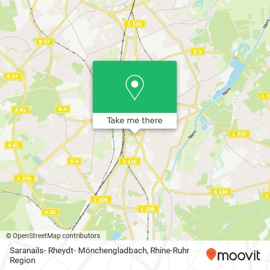 Saranails- Rheydt- Mönchengladbach map