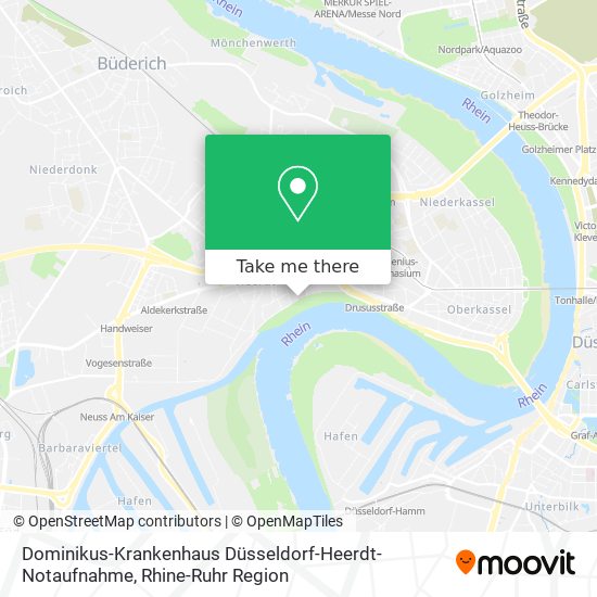 Dominikus-Krankenhaus Düsseldorf-Heerdt-Notaufnahme map