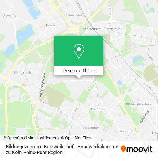 Bildungszentrum Butzweilerhof - Handwerkskammer zu Köln map