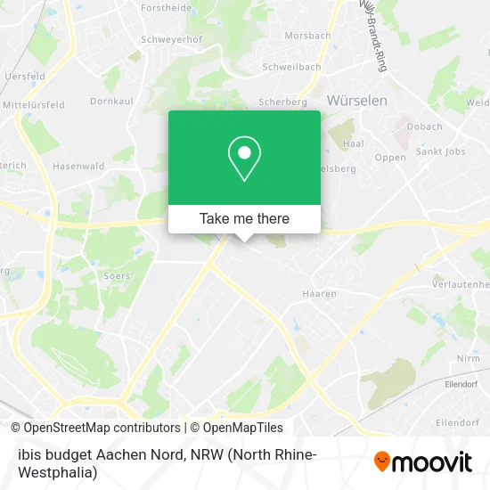 Карта ibis budget Aachen Nord
