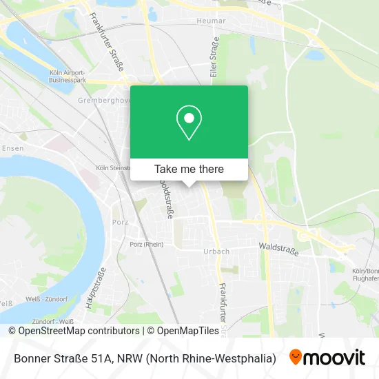 Карта Bonner Straße 51A