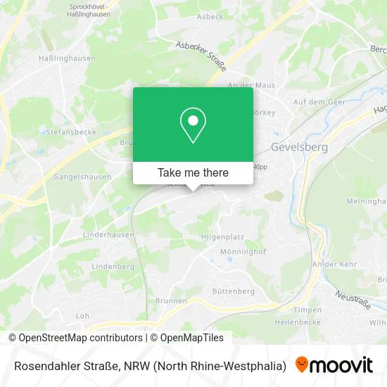 Карта Rosendahler Straße