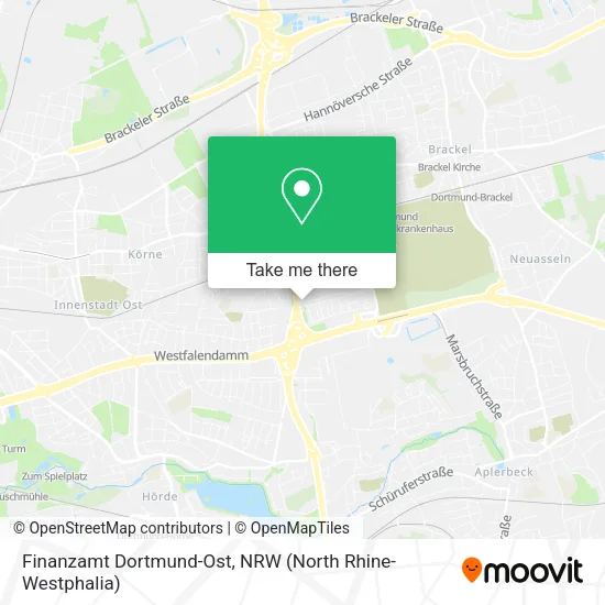 Карта Finanzamt Dortmund-Ost