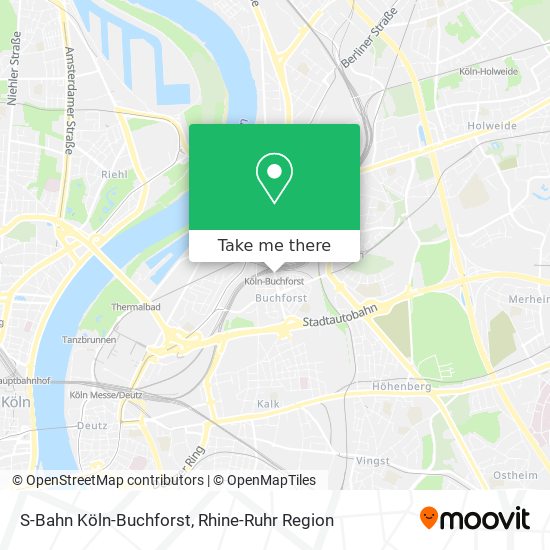 S-Bahn Köln-Buchforst map