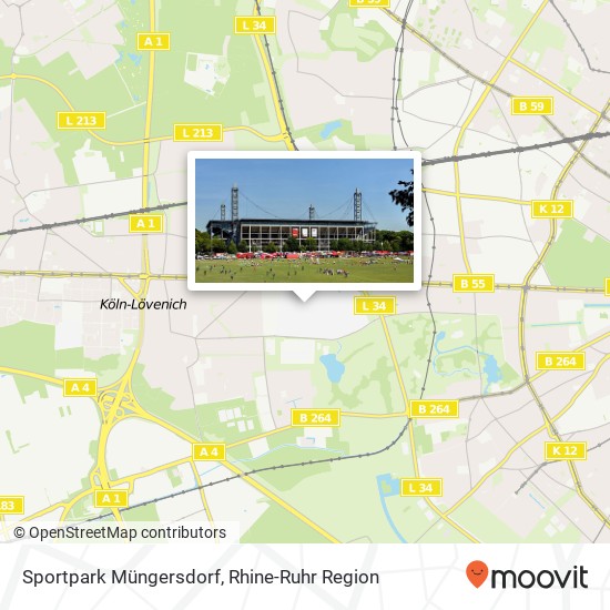 Sportpark Müngersdorf map