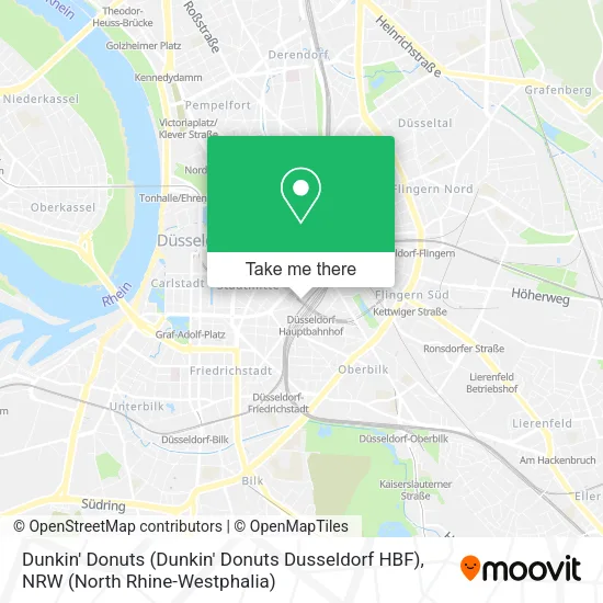 Карта Dunkin' Donuts (Dunkin' Donuts Dusseldorf HBF)