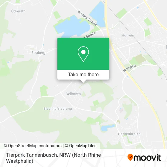 Карта Tierpark Tannenbusch