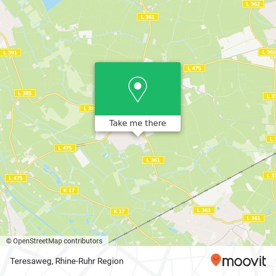Teresaweg map