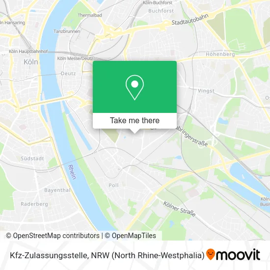 Карта Kfz-Zulassungsstelle