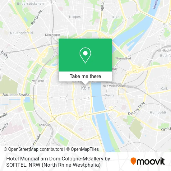 Карта Hotel Mondial am Dom Cologne-MGallery by SOFITEL