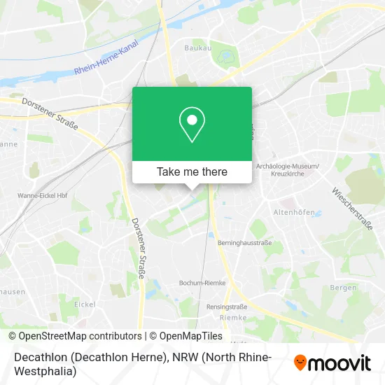 Карта Decathlon (Decathlon Herne)