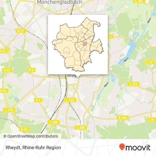 Rheydt map