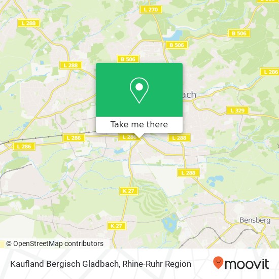 Kaufland Bergisch Gladbach map