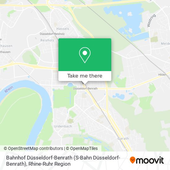 Bahnhof Düsseldorf-Benrath (S-Bahn Düsseldorf-Benrath) map