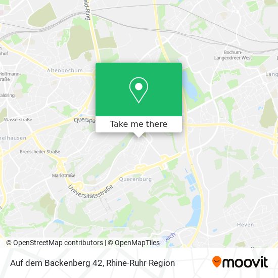 Auf dem Backenberg 42 map