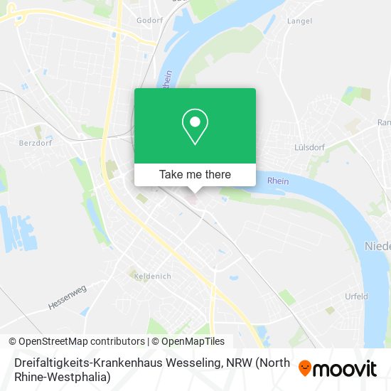 Dreifaltigkeits-Krankenhaus Wesseling map