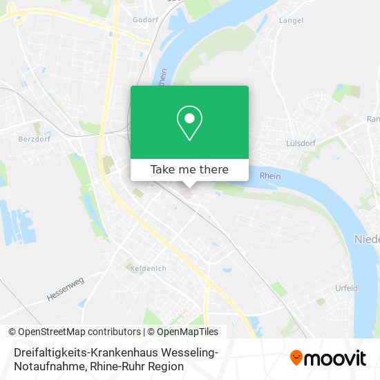 Dreifaltigkeits-Krankenhaus Wesseling-Notaufnahme map