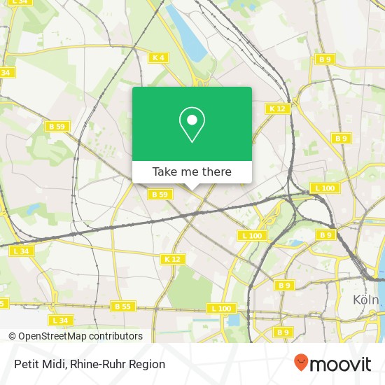 Карта Petit Midi