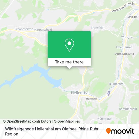 Карта Wildfreigehege Hellenthal am Olefsee