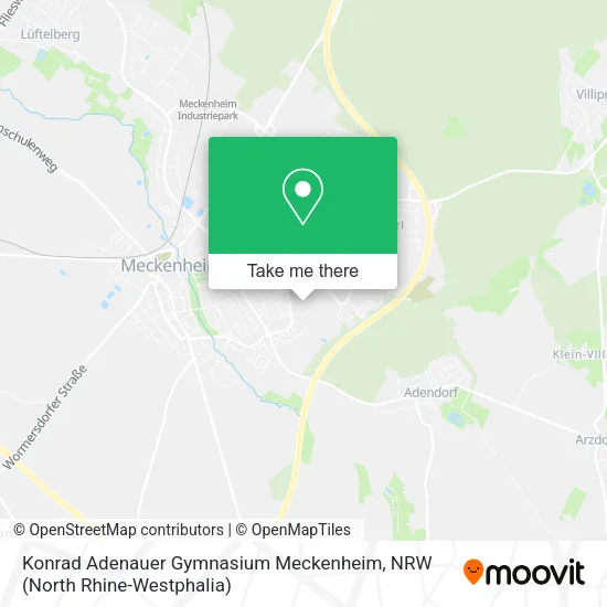 Карта Konrad Adenauer Gymnasium Meckenheim
