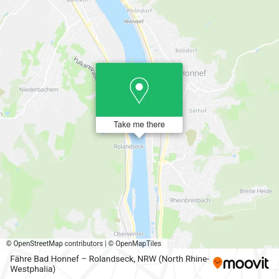 Карта Fähre Bad Honnef – Rolandseck