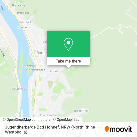 Карта Jugendherberge Bad Honnef