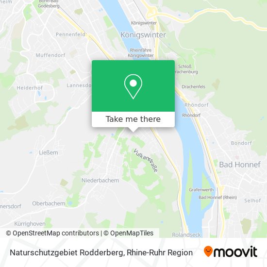 Naturschutzgebiet Rodderberg map