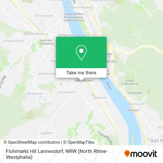 Карта Flohmarkt Hit Lannesdorf