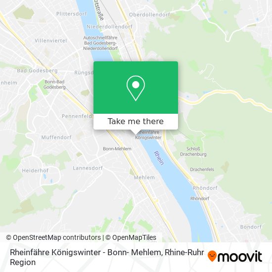 Rheinfähre Königswinter - Bonn- Mehlem map