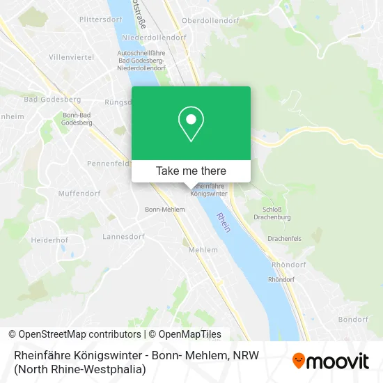 Rheinfähre Königswinter - Bonn- Mehlem map
