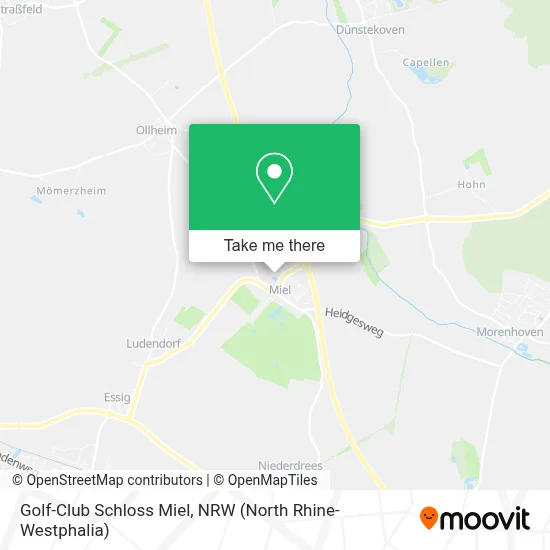 Golf-Club Schloss Miel map