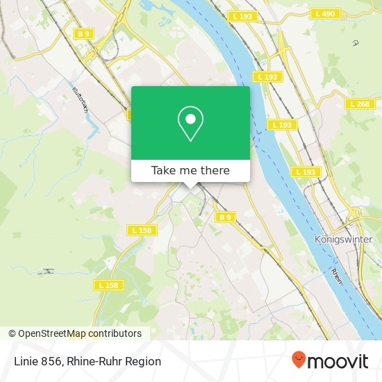 Linie 856 map