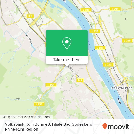 Volksbank Köln Bonn eG, Filiale Bad Godesberg map