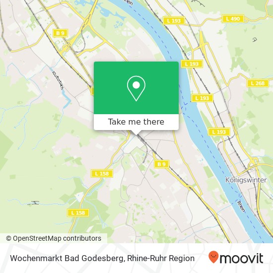 Wochenmarkt Bad Godesberg map