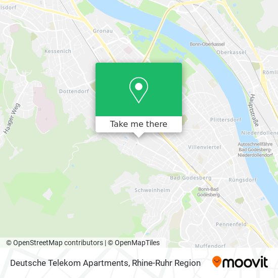 Deutsche Telekom Apartments map