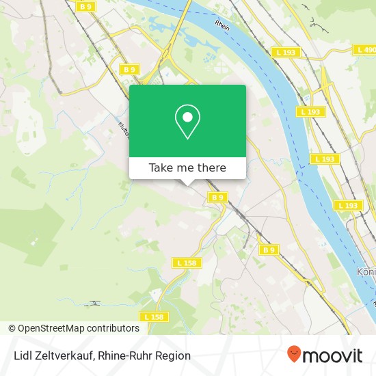 Lidl Zeltverkauf map