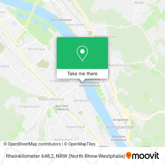 Rheinkilometer 648,2 map