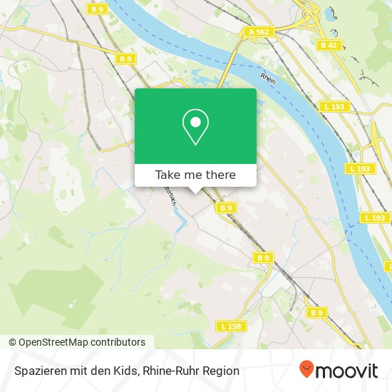 Spazieren mit den Kids map