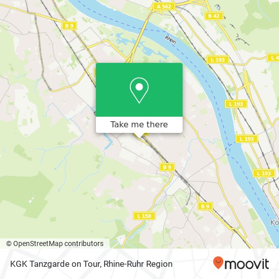 Карта KGK Tanzgarde on Tour